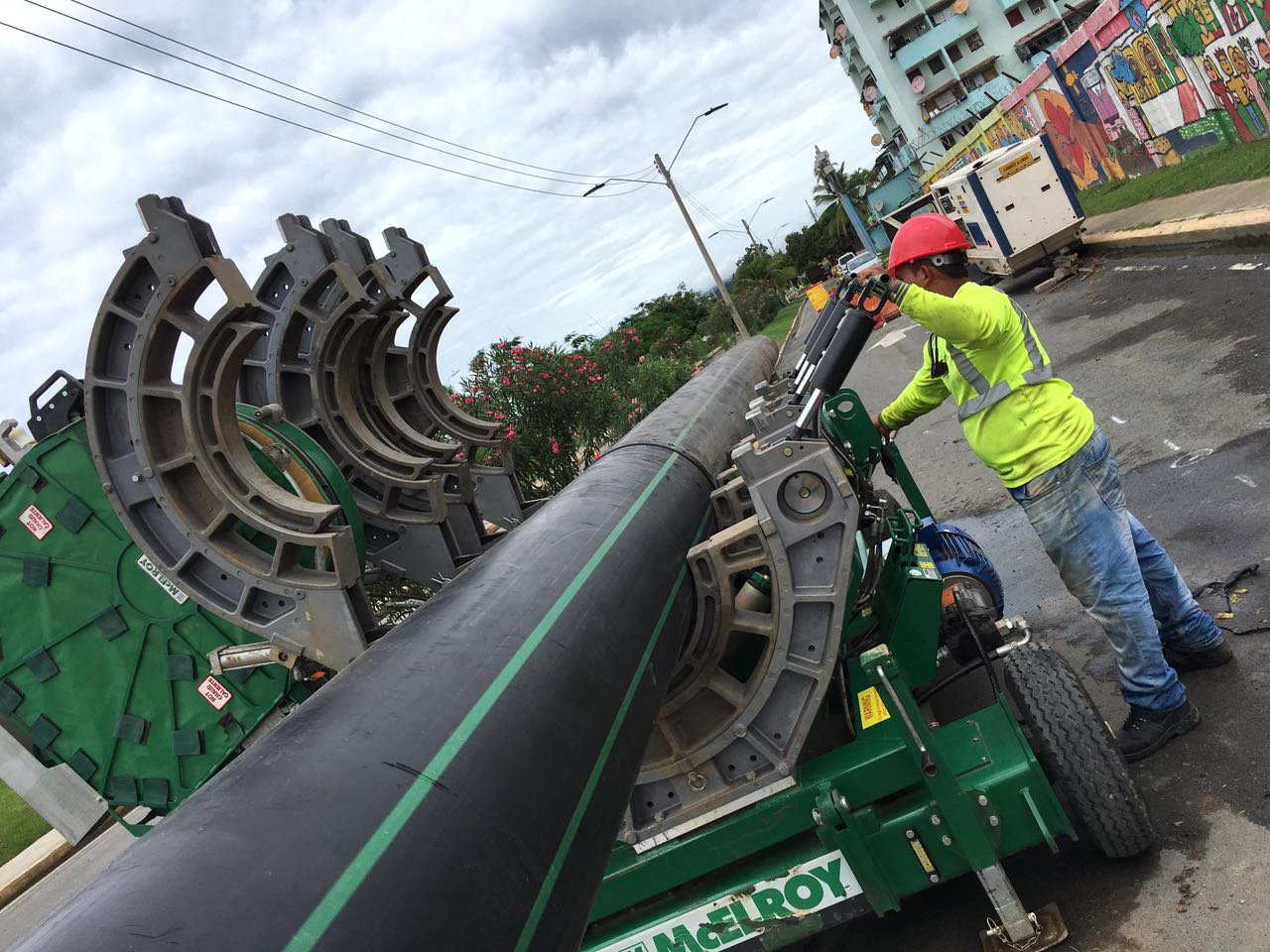 HDPE pipe and heat fusion