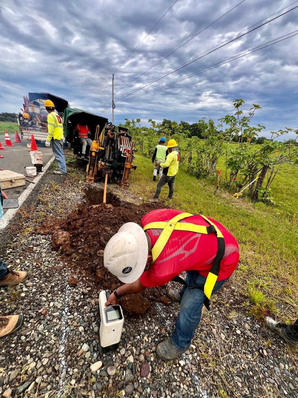 Tracking the bore with a locating system
