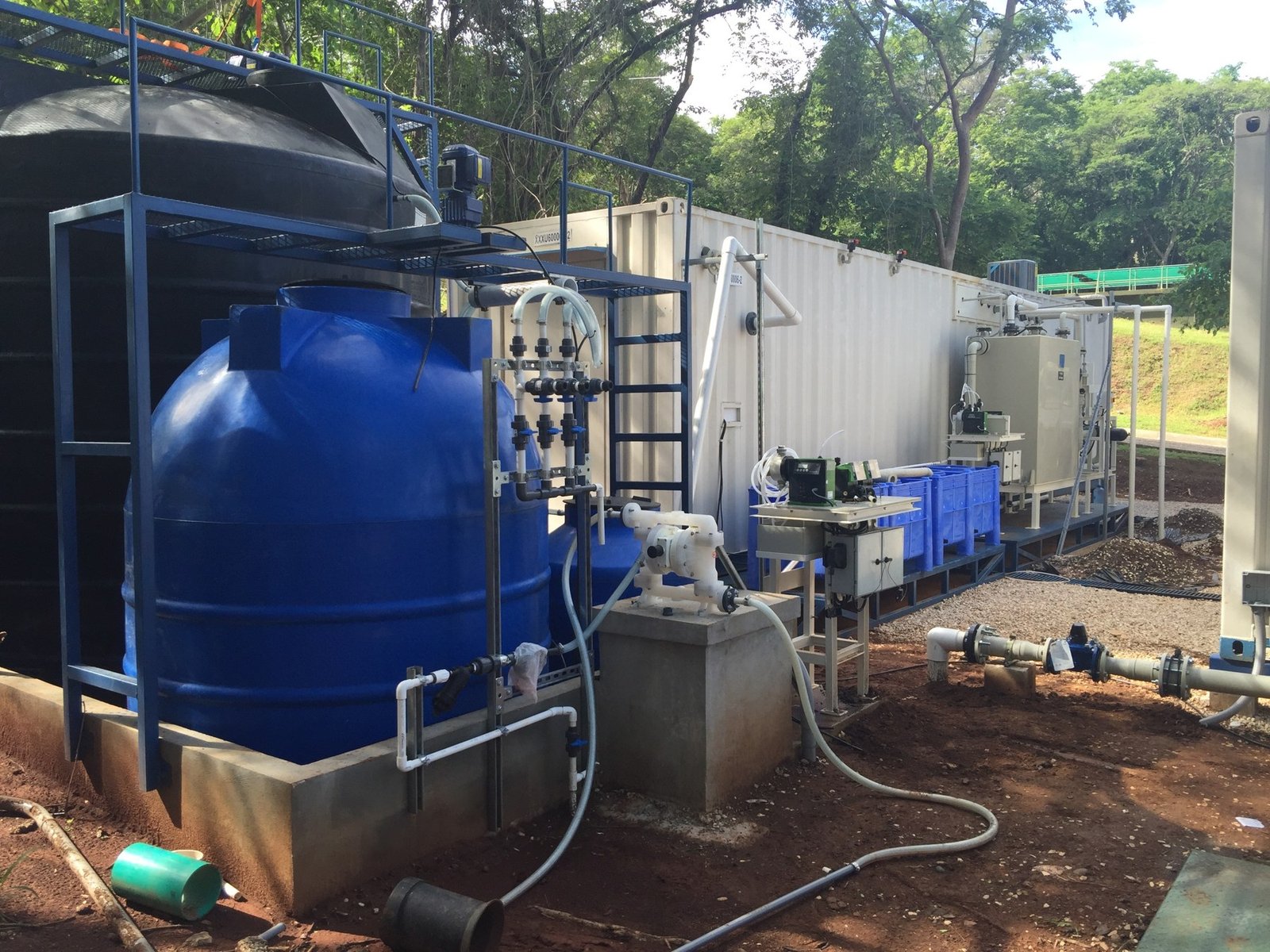 Tanks, dosing equipment and external plant piping