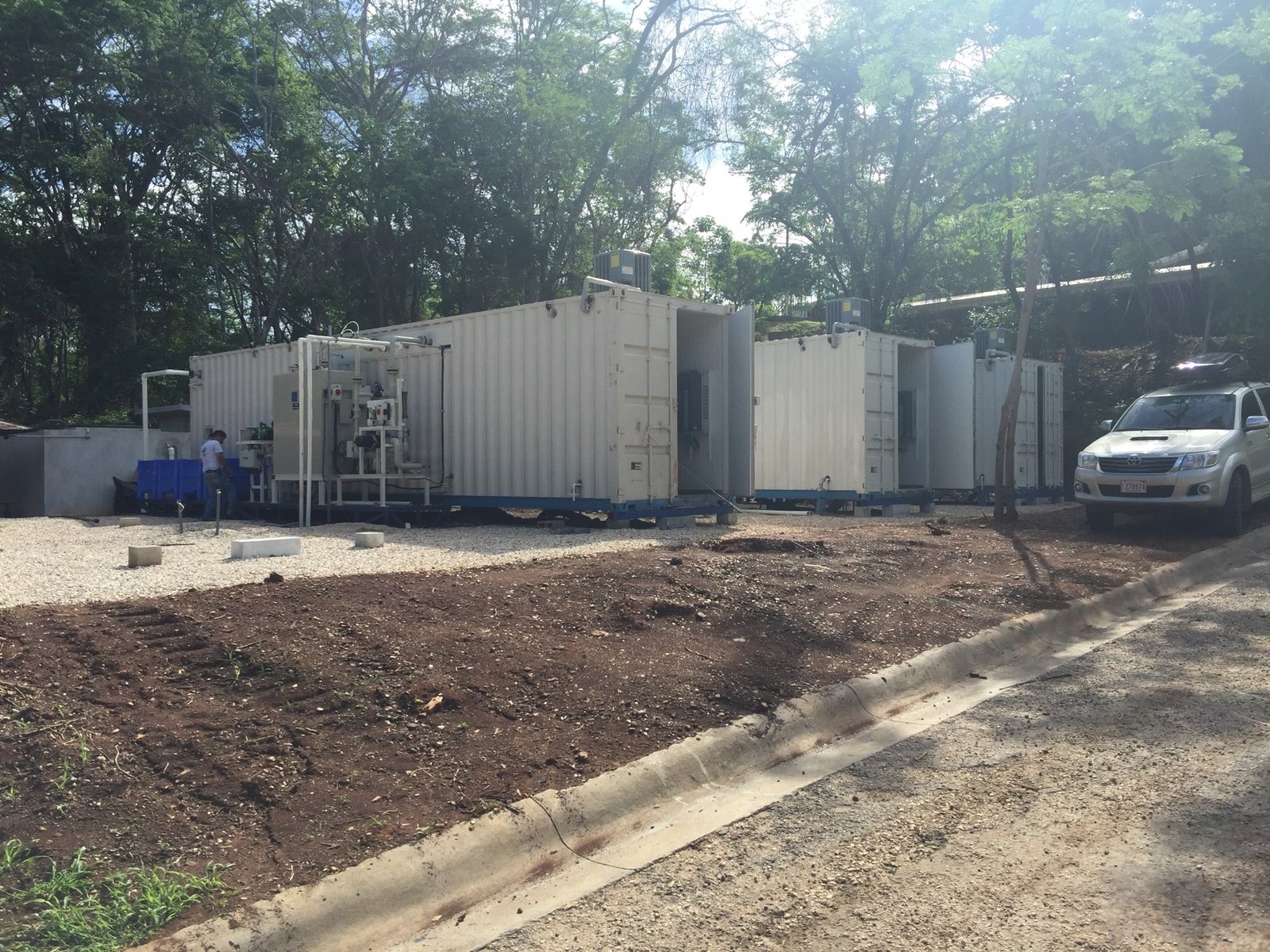 Overview of the desalination plant modules at Reserva Conchal
